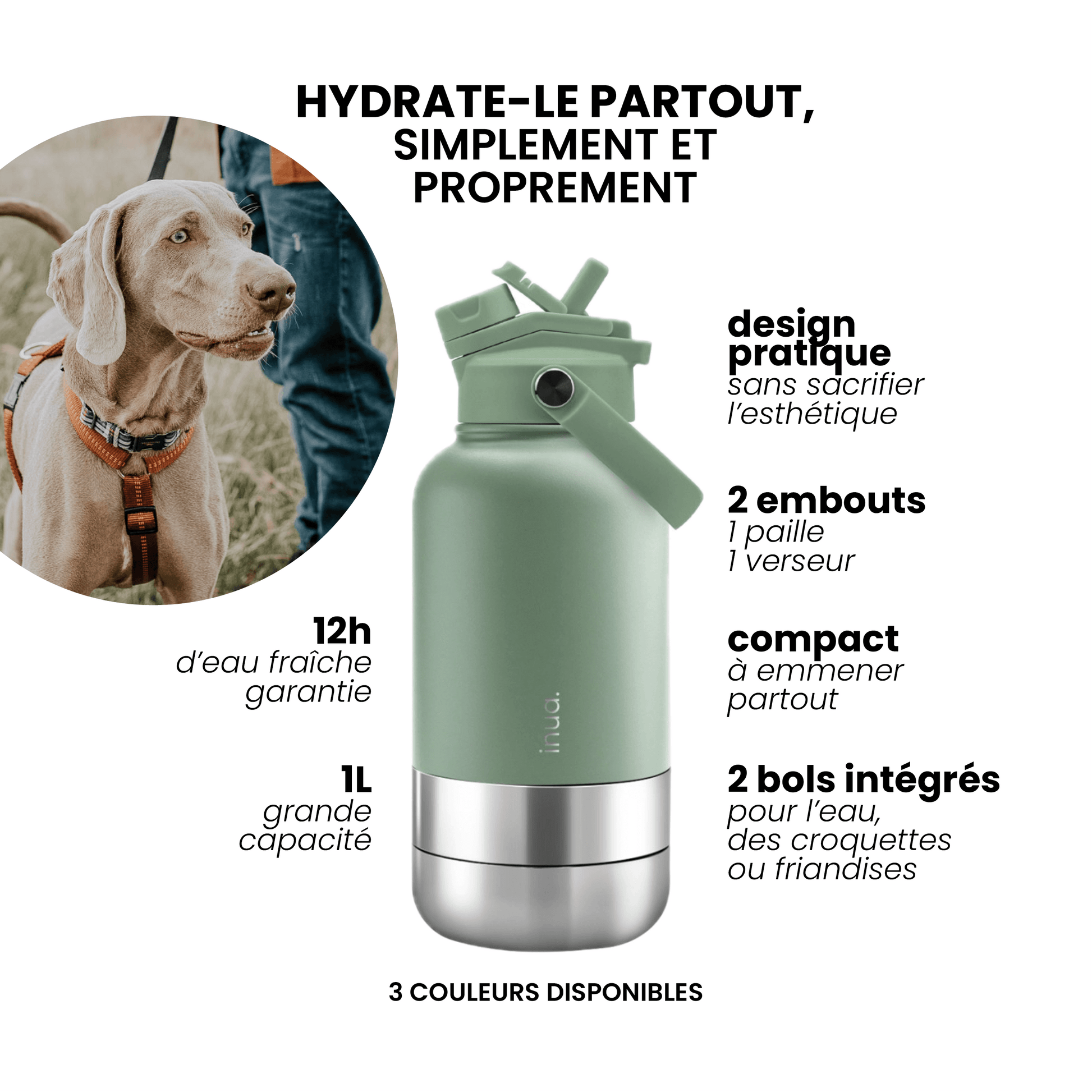 Gourde 3-en-1 Inua